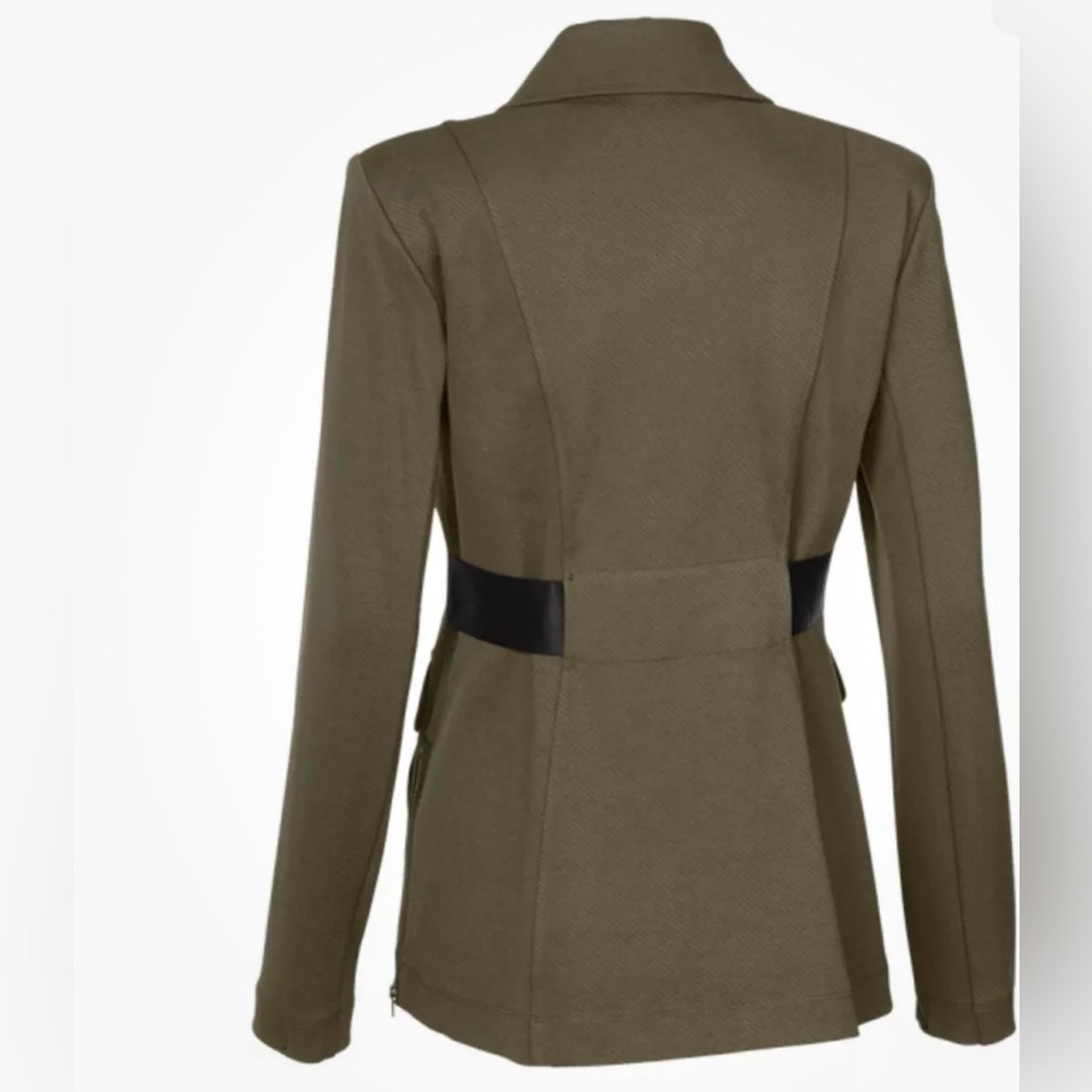 CAbi Womens Jacket Basic Military 4120 Academy Blazer Army Green XS - Picture 2 of 9